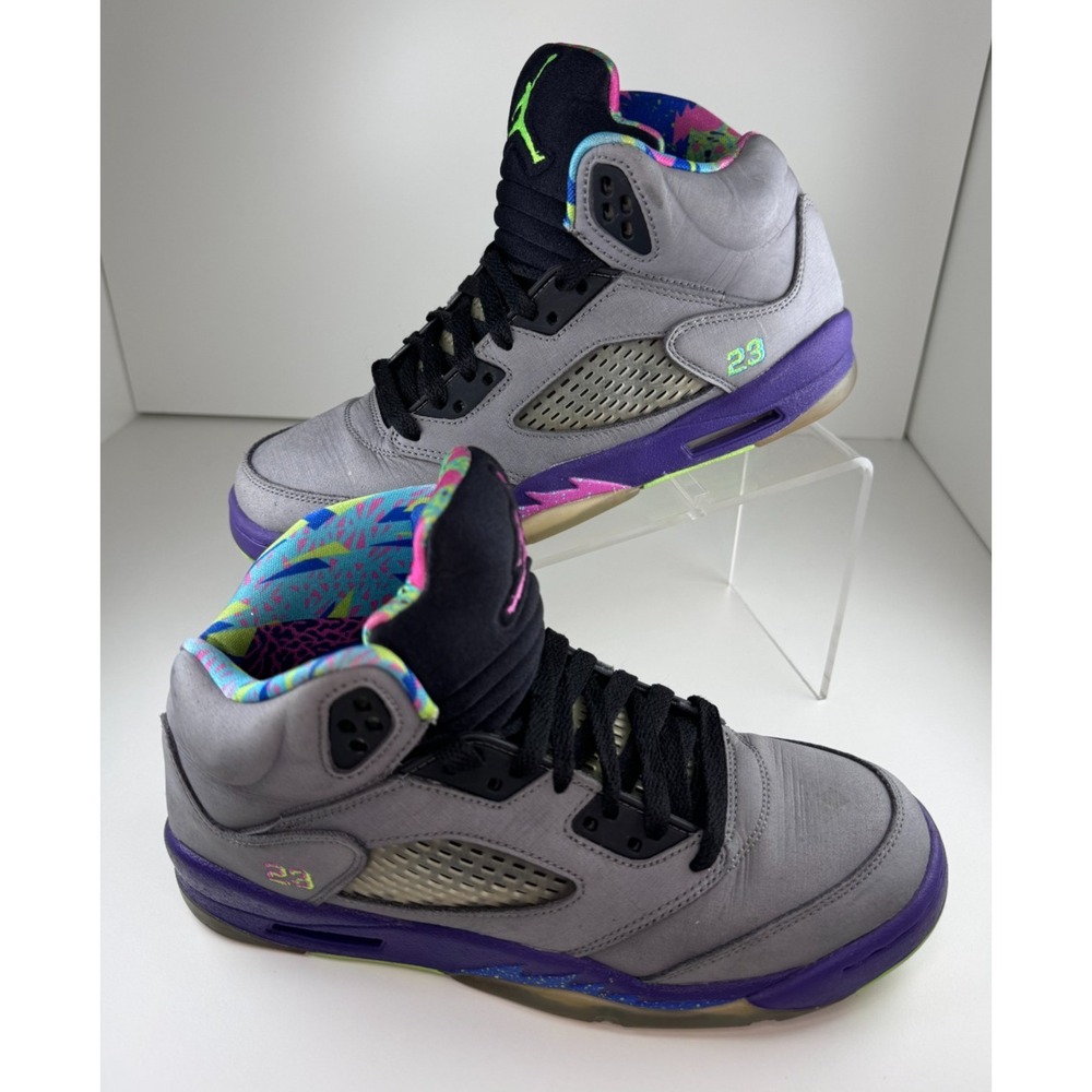 2013 Nike Air Jordan 5 V Retro GS Bel Air Sz 7 Y  Youth 621959 090 Purple Grey